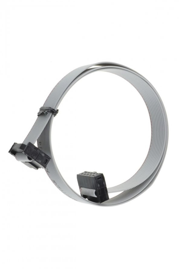 70cm 10 Pin IDC Flat Kablo Ribbon ISP AVR ARM SWD JTAG Programlam - Resim 2