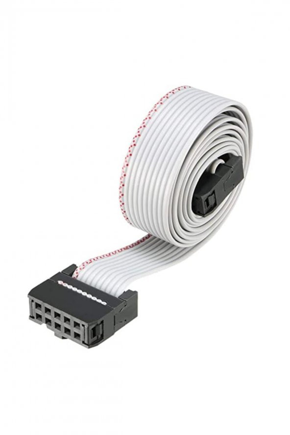 70cm 10 Pin IDC Flat Kablo Ribbon ISP AVR ARM SWD JTAG Programlam - Resim 8