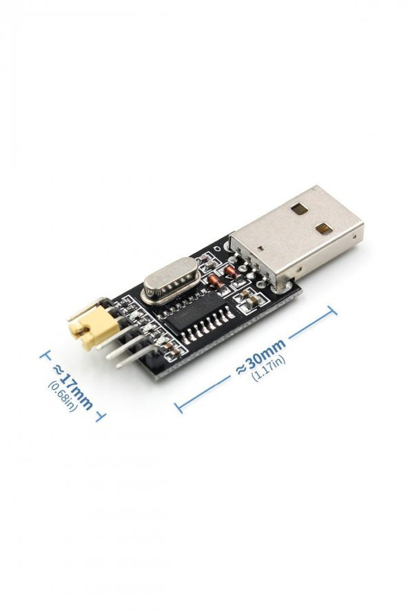CH340G USB RS232 TTL UART Çevirici Modül Seri Port Haberleşme Arduino ürün görseli 1