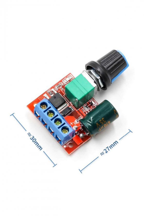5V / 35V 5A Mini DC Motor Sürücü Hız Kontrol Devresi  0-100 Pot Kontrollü Pwm DC Led Dimmer ürün görseli 1