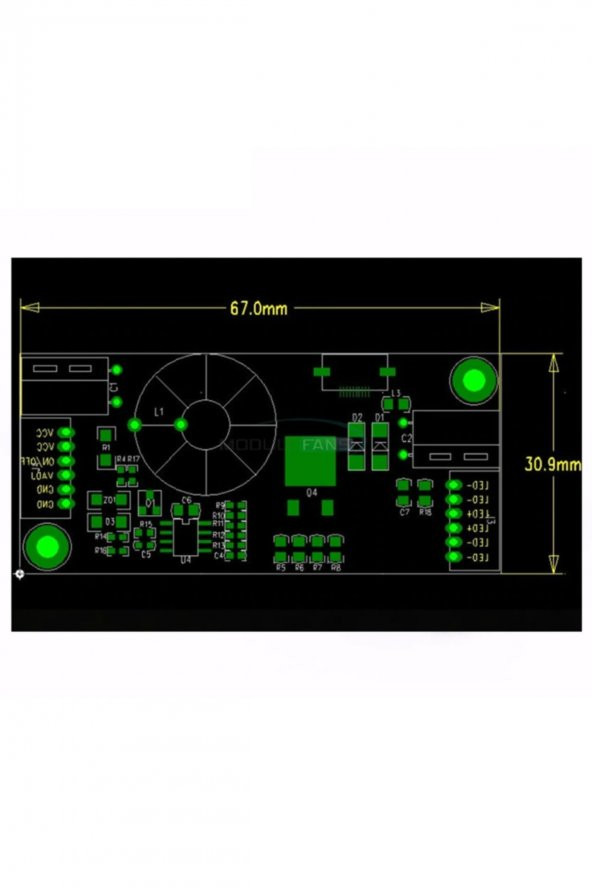 LCD Backlight Boost Modül 12V-24V to 75V Voltaj Yükseltici - Resim 8