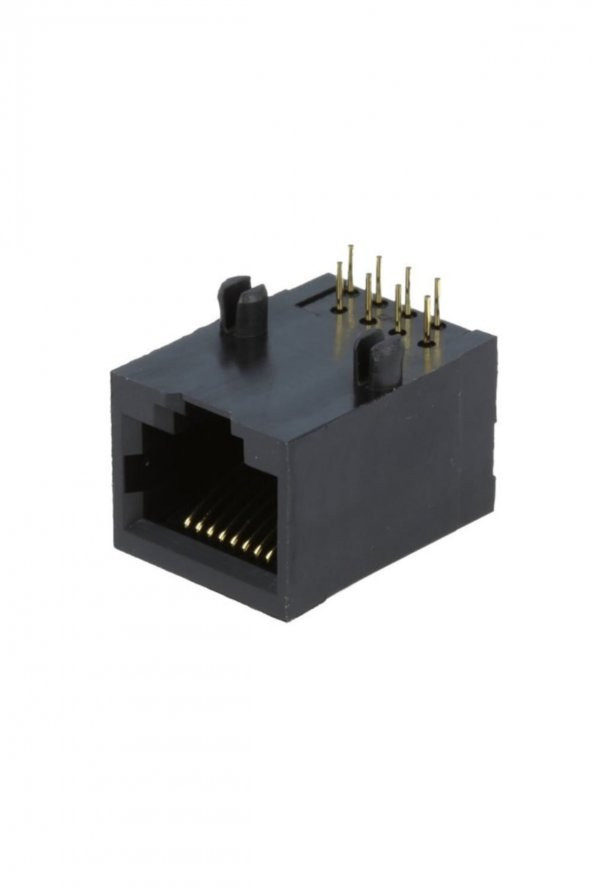 8P8C Plastik RJ45 Soket Ethernet Bağlantı Soketi 8 Pin Pcb Montaj ürün görseli 1