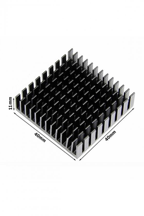 Aluminyum Soğutucu 4x4cm   40x40mm 143 Kanat Pasif Radyatör Peltier Led Elektronik Devre Entegre Vga Ram Memory ürün görseli 1