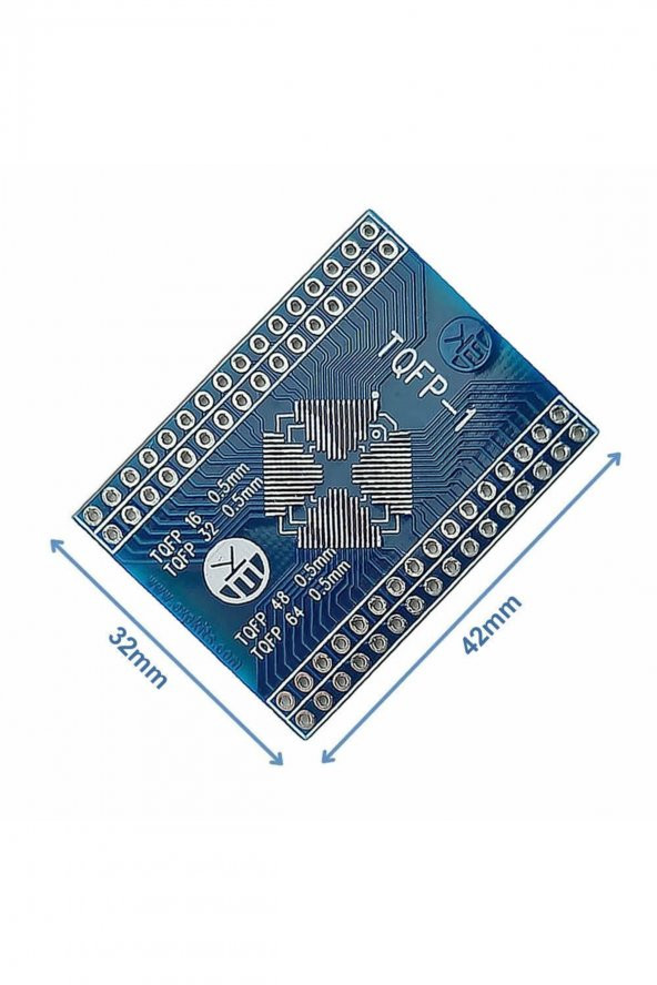 TQFP-1 0.5mm Smd Dip Çevirici Pcb TQFP16 TQFP32 TQFP48 TQFP64 ürün görseli 1