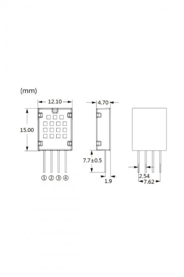 AM2120 Sıcaklık ve Nem Ölçme Sensör Modülü - Resim 7