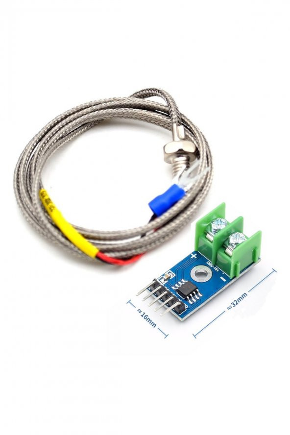 MAX6675 Modül + K Tip Termokupl - Sıcaklık Isı Sensörü -20C +85C - Resim 6