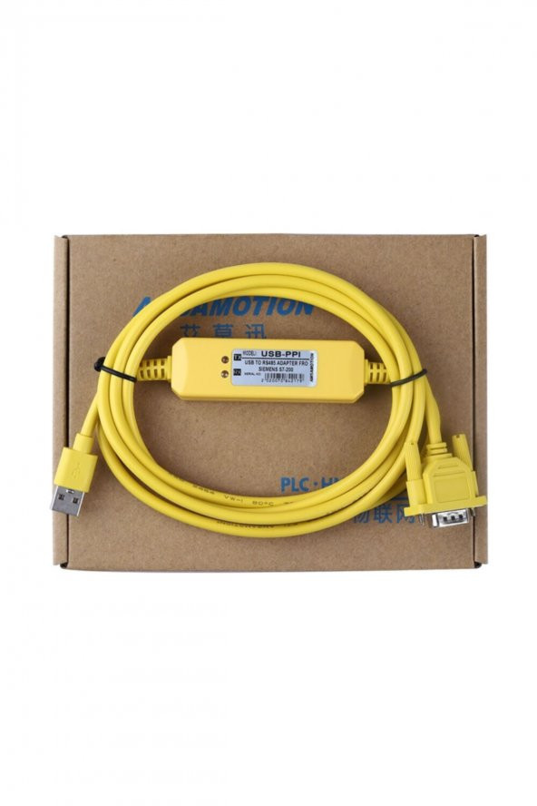 Amsamotion USB-PPI Simens S7 200 PLC Kablosu  Simens S7-200 Serisi Programlama Step 7 Micro Win Endüstriyel Otomasyon ürün görseli 1