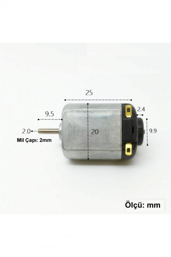 3V 6V DC Motor 130 DC Motor Oyuncak Motoru ürün görseli 1