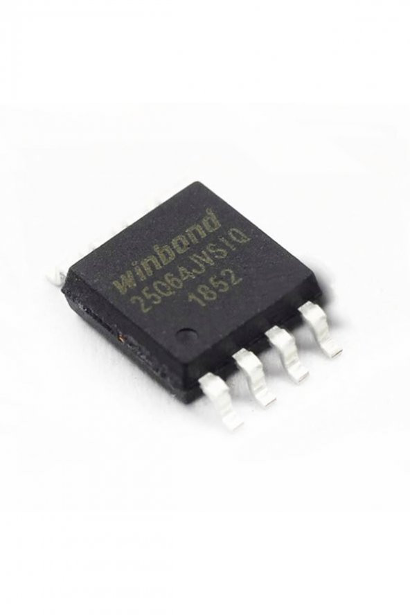 Winbond W25Q64JVSIQ 64M-bit Seri Flash 3.3V SPI Hafıza Entegresi 32768 Sayfa Uniform 4KB SOP8 ürün görseli 1