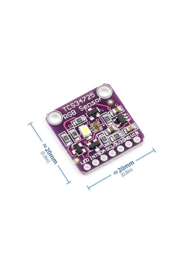 TCS34725 Renk Sensör Modülü  TCS34725 Color Sensor RGB Color Recognition Sensors Module ürün görseli 1