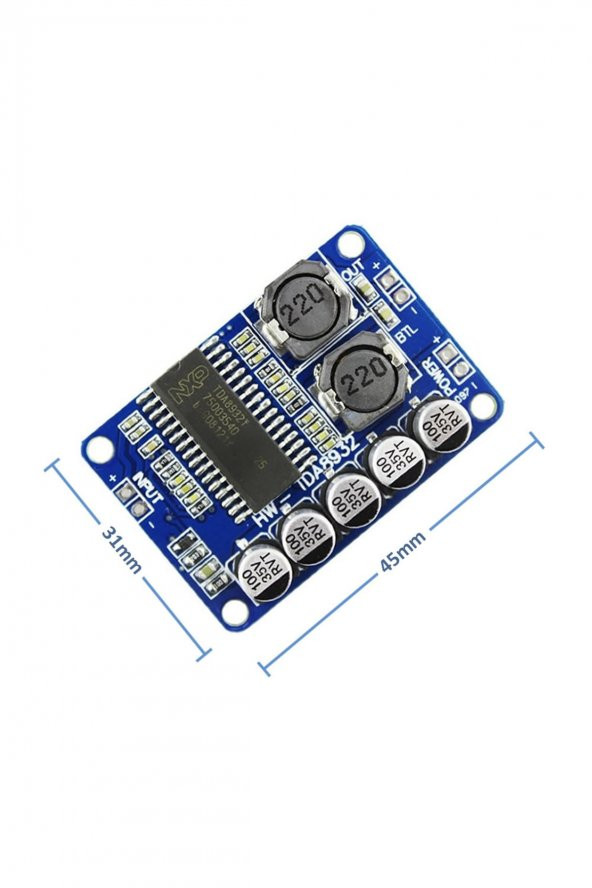 TDA8932 35W Mono Dijital Ses Yükseltici Amfi  DC 12V-36V Tek Kanal Class D Müzik Kuvvetlendirici ürün görseli 1