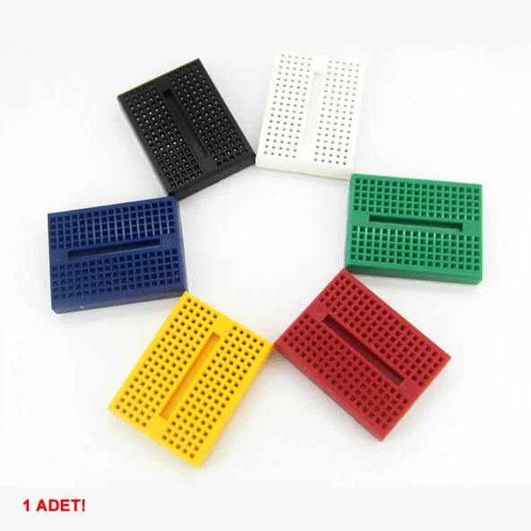 SYB-170 Ufak Boy BreadBoard  6 Renkli 170 Pin 1 Adet ürün görseli 1