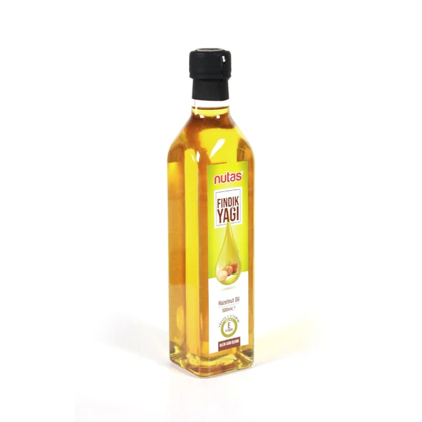 Nutas Fındık Yağı - 500ml Cam Şişe - Resim 3