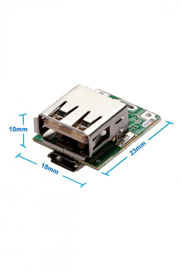 134N3P Powerbank Devresi Lityum Pil Şarj ve Koruma Modülü 5V 1A USB Çıkış  Micousb Lion 18650 ürün görseli 1