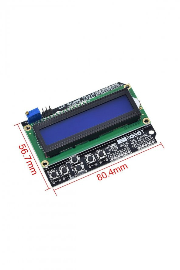 Arduino Shield 2x16 Karakter LCD Modül 6 Buton Keypad Tuş Takımı ürün görseli 1