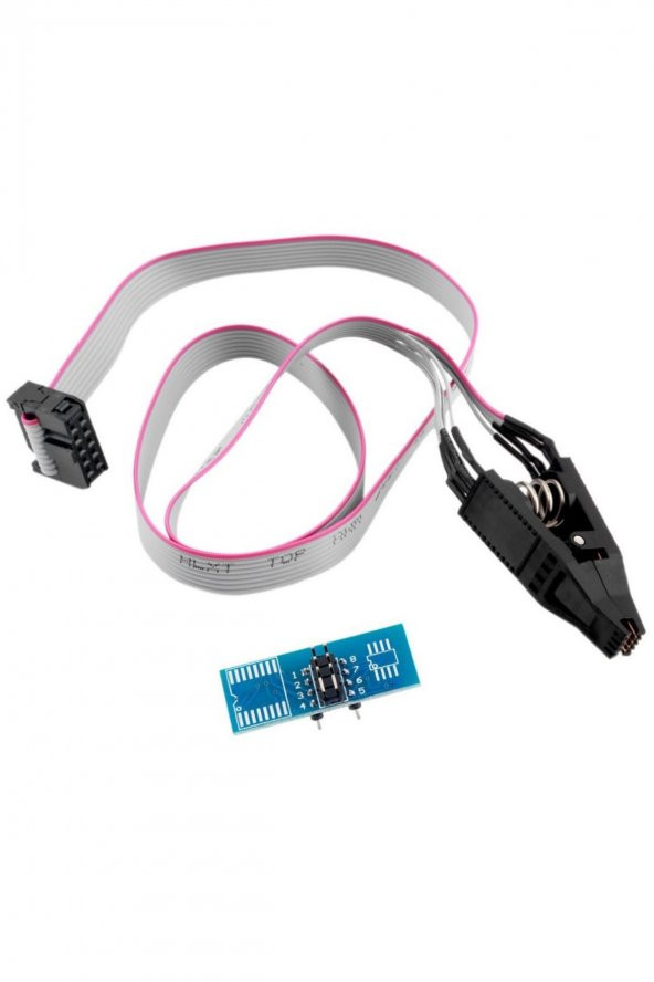 SOIC8 SOP8 to DIP8 Test Klips  Eprom Flash Bios Programlama Mandalı SPI IIC - Resim 2