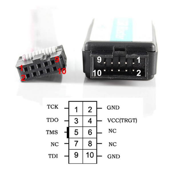 Usb Blaster Fpga Cpld Programlayıcı JTAG Stratix Cyclone ACEX FLEX10K MAX3000 MAX7000 - Resim 7
