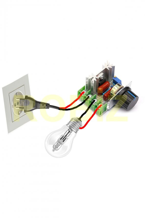 AC 220V 2000W Dimmer  SCR AC Motor Hız Devir Kontrol Elektrikli Fırın Rezistans Su Isıtıcı Lamba ürün görseli 1