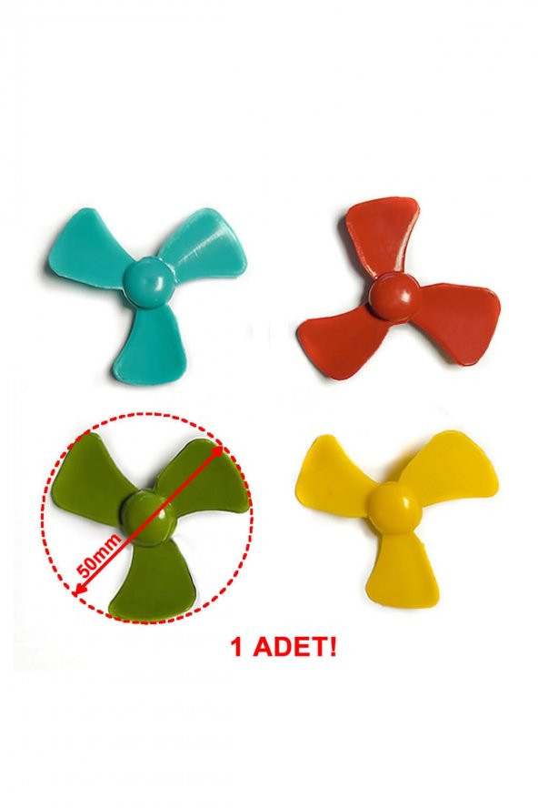 50mm 3 Kanat Oyuncak Pervane Rüzgar Gülü Su Botu RC DIY Motor Propeller ürün görseli 1