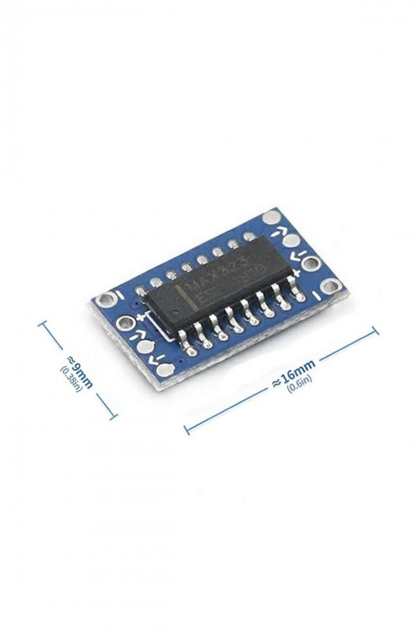 Mini Max3232 RS232 TTL Breakout Modül Uart 120kbps 3V 5V Seri Haberleşme ürün görseli 1