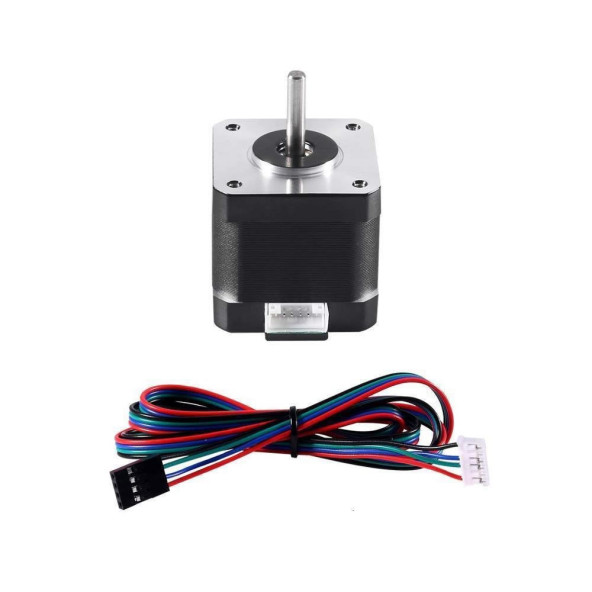Nema 17 Step Motor 1.5A 0.4Nm D Mil 2 Faz 1.5A 1.8 Derece 200 Adım 3D Yazıcı Printer - Resim 3