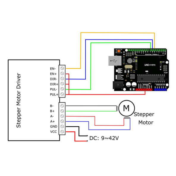 Nema 17 Step Motor 1.5A 0.4Nm D Mil 2 Faz 1.5A 1.8 Derece 200 Adım 3D Yazıcı Printer - Resim 8