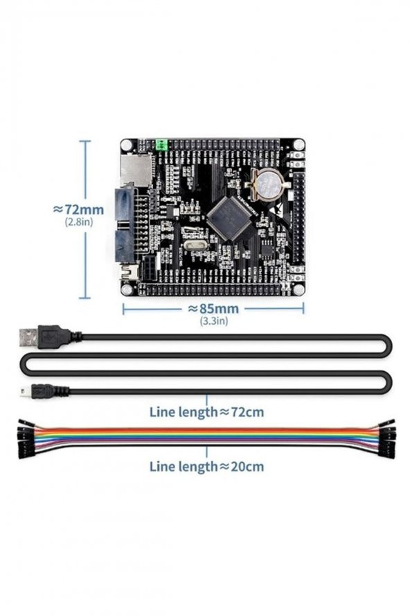 STM32F407VET6 Devebox Geliştirme Kartı Nrf24l01 MicroSd Miniusb 168 MHz Cpu Arm Cortex-M4 DSP FPU ürün görseli 1