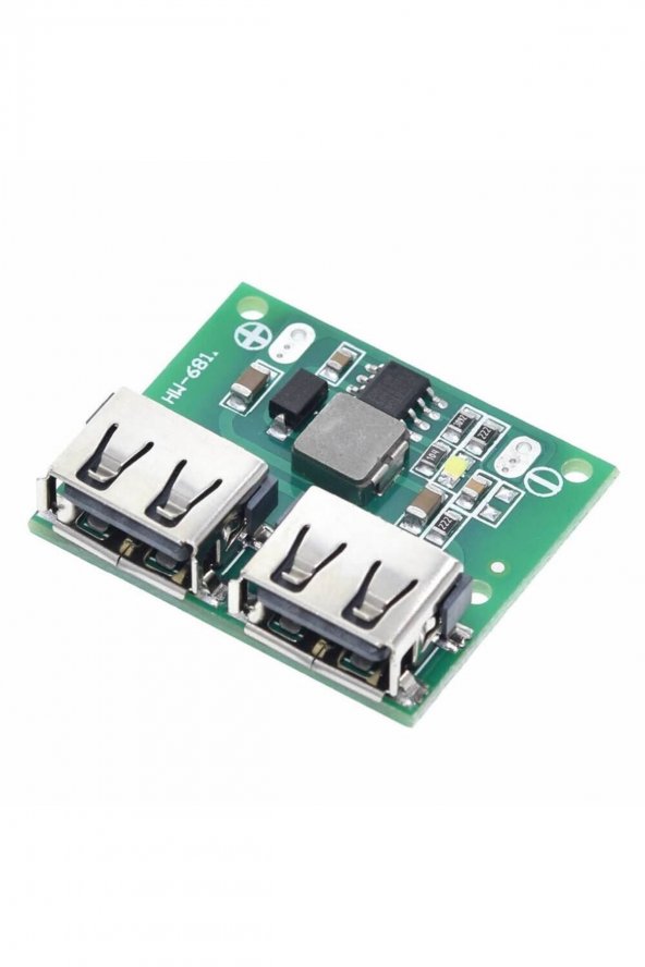 6-24V to 5V 3A Dual USB Çıkış Voltaj Düşürücü HW-681  2x Usb Çıkış Şarj Taşınabilir Güç Kaynağı 2
