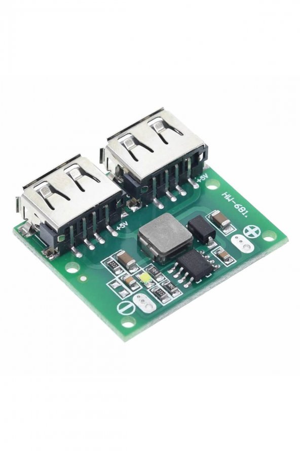 6-24V to 5V 3A Dual USB Çıkış Voltaj Düşürücü HW-681  2x Usb Çıkış Şarj Taşınabilir Güç Kaynağı 3