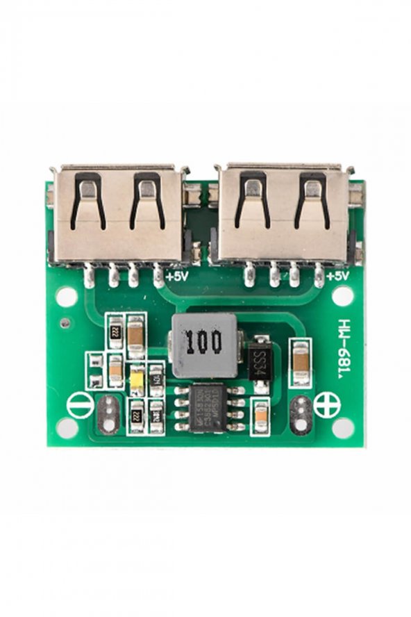 6-24V to 5V 3A Dual USB Çıkış Voltaj Düşürücü HW-681  2x Usb Çıkış Şarj Taşınabilir Güç Kaynağı 4