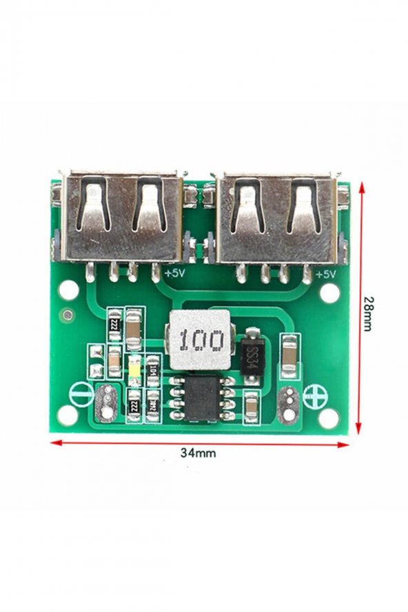 6-24V to 5V 3A Dual USB Çıkış Voltaj Düşürücü HW-681  2x Usb Çıkış Şarj Taşınabilir Güç Kaynağı 7