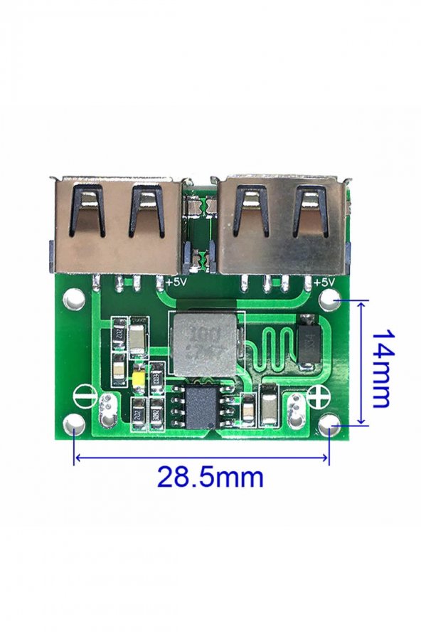 6-24V to 5V 3A Dual USB Çıkış Voltaj Düşürücü HW-681  2x Usb Çıkış Şarj Taşınabilir Güç Kaynağı 8