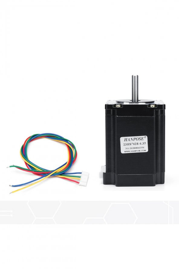23HS7628 Nema 23 Step Motor 1.9Nm  3.2V 2.8A D Mil 2 Faz 1.8 Derece 200 Adım 3D Yazıcı Printer - Resim 6