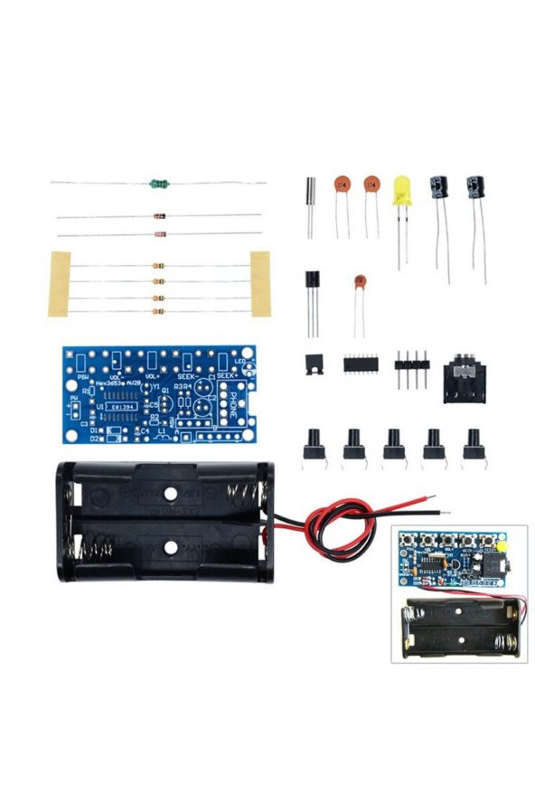 Demonte HEX3653 Stereo FM Radyo Alıcı Modül Elektronik Eğitim Kiti DC 1.8V-3.6V Kablosuz Dijital ürün görseli 1