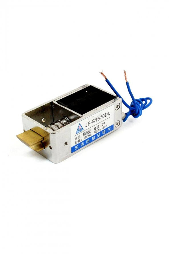 JF-S1670DL Solenoid Kilit DC 12V  DC 12V 2.4A 28W 40N Selenoid Elektrikli Manyetik Kapı Depo Kabin ürün görseli 1
