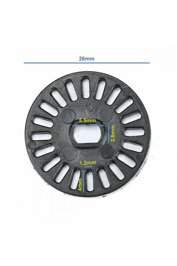 Kod Disk Plastik 20 Göz  Motor Hız Rpm Mesafe Ölçme Algılayıcı Sensör İnfrared IR Rotary Enkoder ürün görseli 1
