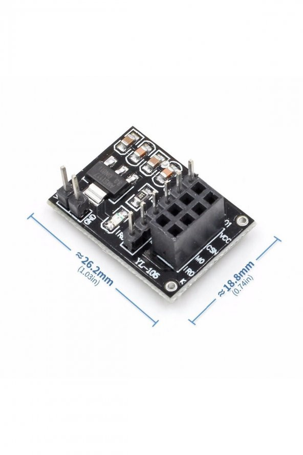 NRF24L01 Adaptör Kart  NRF24L01+PA+LNA 8 Pin Dönüştürücü Devre 12V ürün görseli 1