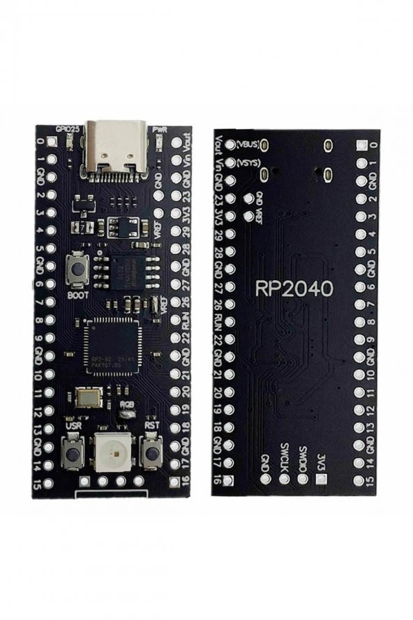 Raspberry Pi Pico RP2040 16Mb Modül  Type C Dual Core 264Kb Arm Cortex-M0+ Micro Kontrolör - Resim 3