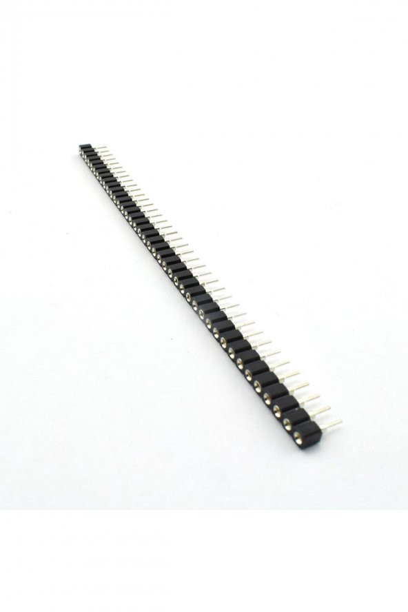 1x40 Pin Precision Dişi Header  Tek Sıra 2.54mm 180 Derece Yuvarlak Kırılabilir Bölünebilir ürün görseli 1