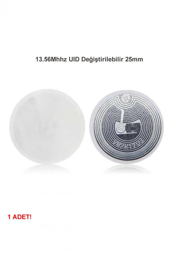 13.56Mhz UID Değiştirilebilir 25mm Rfid Etiket  Nfc Okunabilir Yazılabilir Göstergeç 13.56 Mhz ürün görseli 1