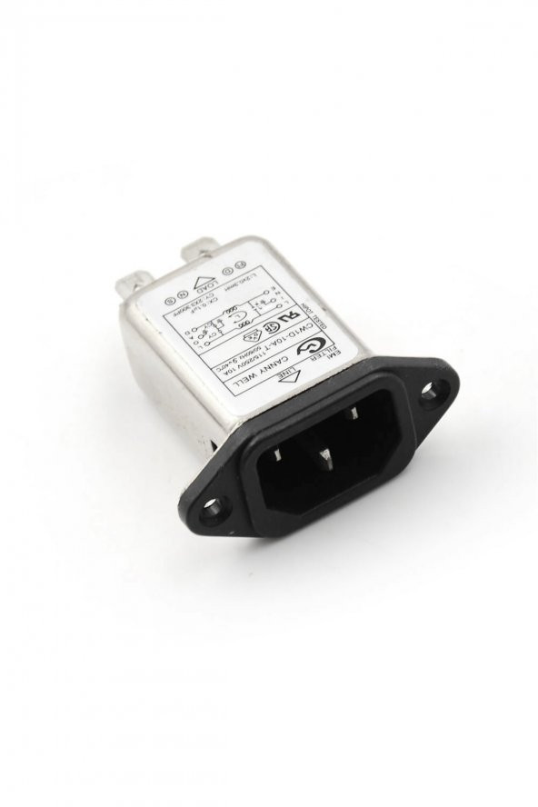 CW1D-10A-T AC 250V 10A C14 Erkek Soket EMI Filtreli  Hat Şebeke EMC RFI Gürültü Bastırıcı Azaltıcı ürün görseli 1