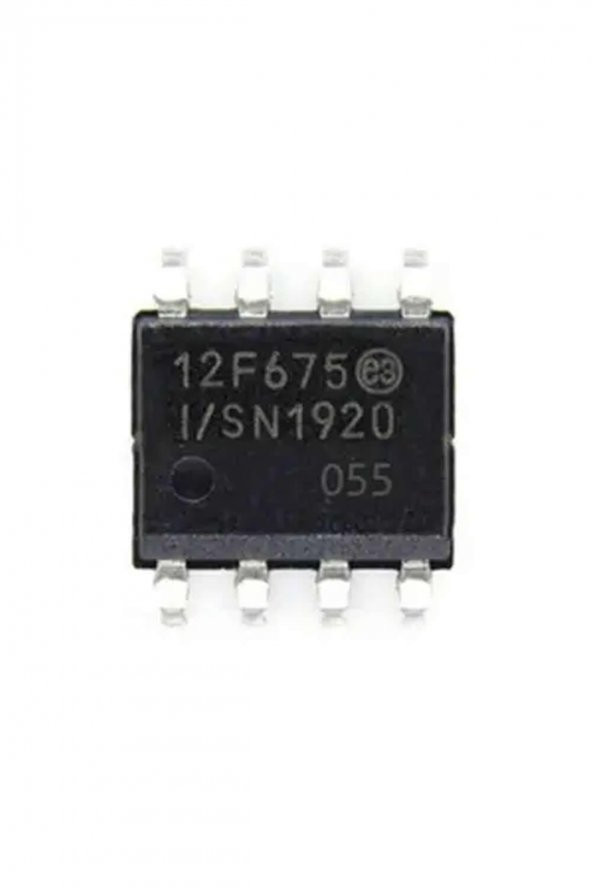 Microchip PIC12F675-I/SN So8  8 bit 20Mhz Mcu Entegre IC 12F675 SMD SOIC-8 ürün görseli 1