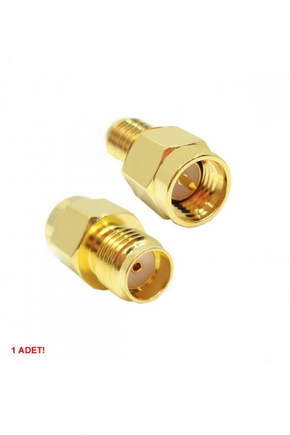 SMA Erkek to SMA Dişi Adaptör Soket  Altın Kaplama Soket 0-6GHz RF Wi-Fi Anten FPV Lora Helium PRS ürün görseli 1