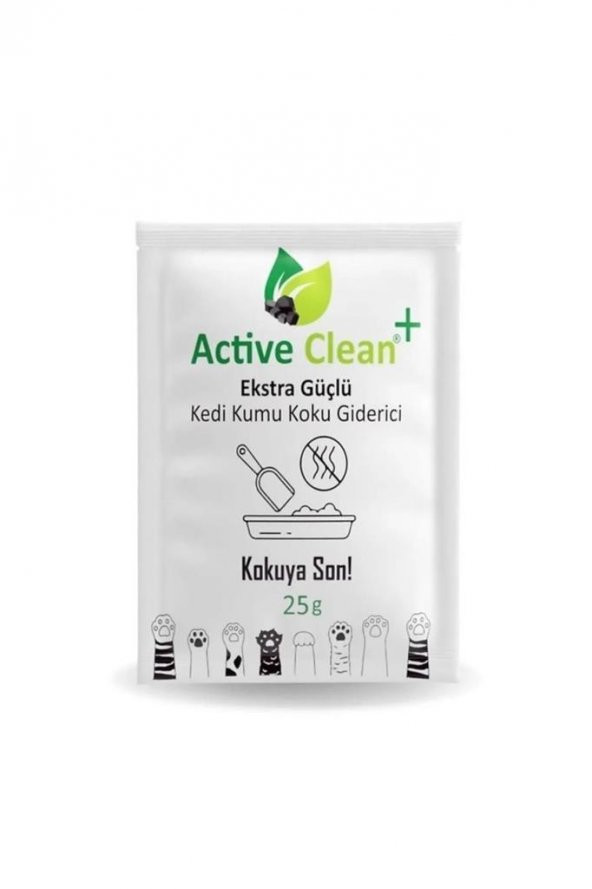 Active Clean Active Carbon Kedi Kumu Koku Giderici 25 gr ürün görseli 1