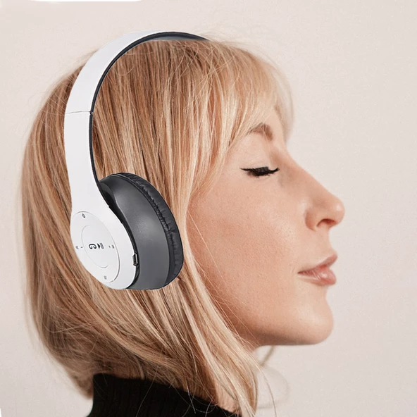 PSL P47 Kulak Üstü Kablosuz Bluetooth Kulaklık - Resim 3