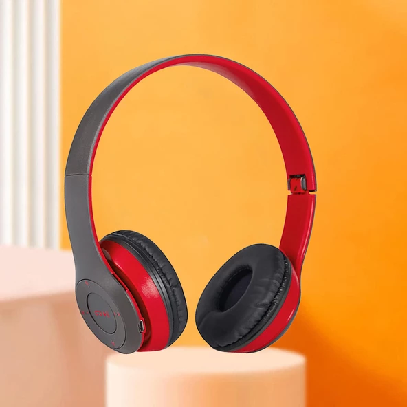 PSL P47 Kulak Üstü Kablosuz Bluetooth Kulaklık - Resim 7