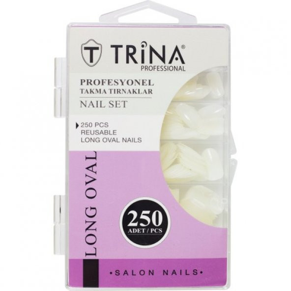 Trina Takma Tırnak 250‘LI Kutulu (Long Oval) - 08 ürün görseli 1