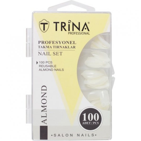 Trina Takma Tırnak 100‘LÜ Kutulu (Almond) - 03 ürün görseli 1