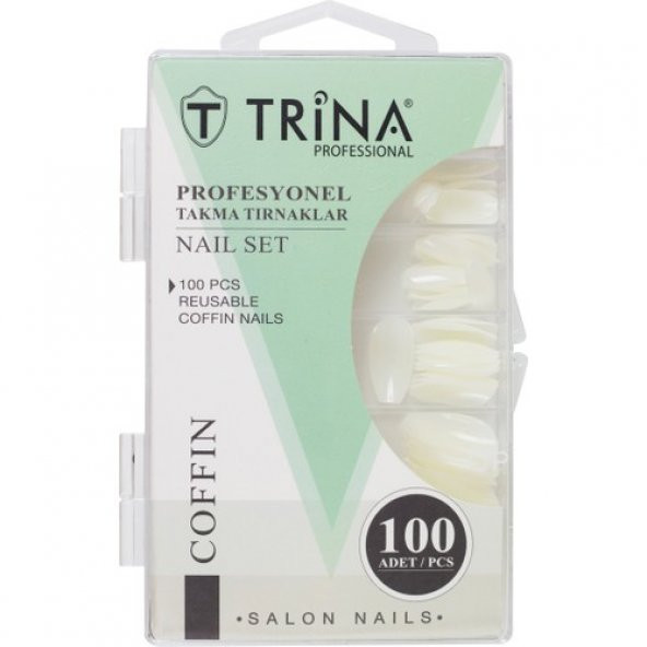 Trina Takma Tırnak 100‘LÜ Kutulu (Coffin) - 06 ürün görseli 1
