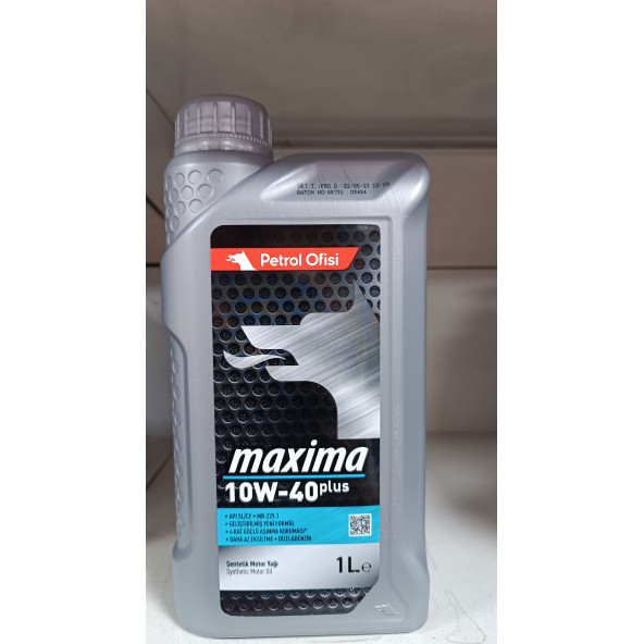 PETROL OFİSİ MAXIMA PLUS 10W-40 1 LT 2025 ÜRETİM MOTOR YAĞI ürün görseli 1
